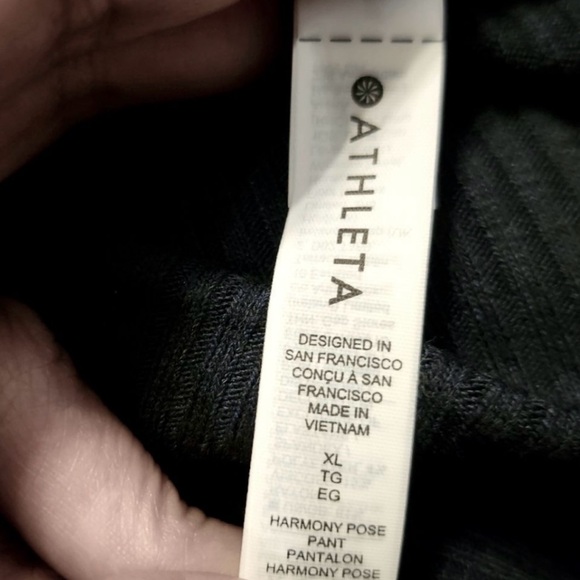 Athleta Ribbed Flare Yoga Pants—Size XL - Picture 4 of 6